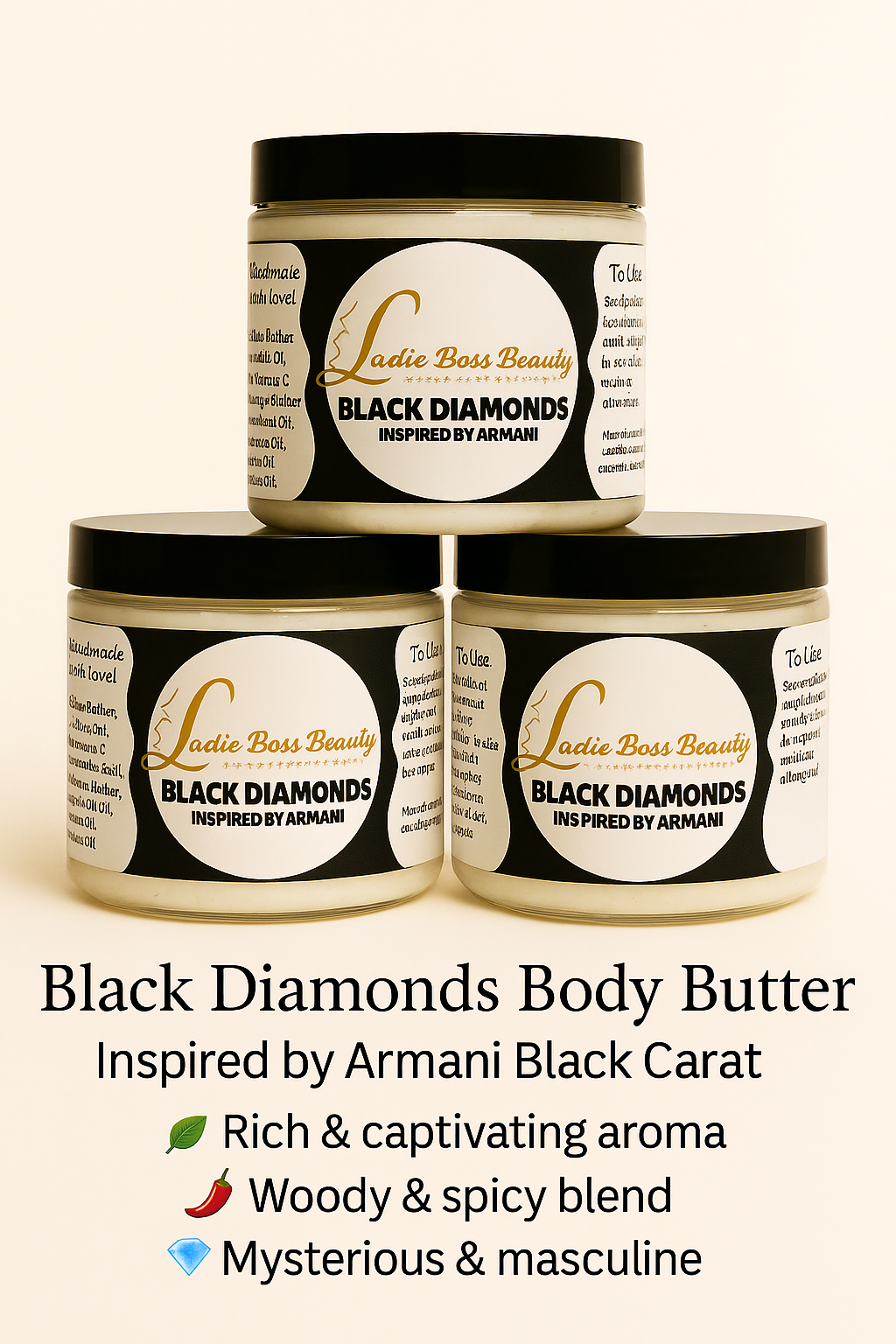 Black Diamonds Body Butter