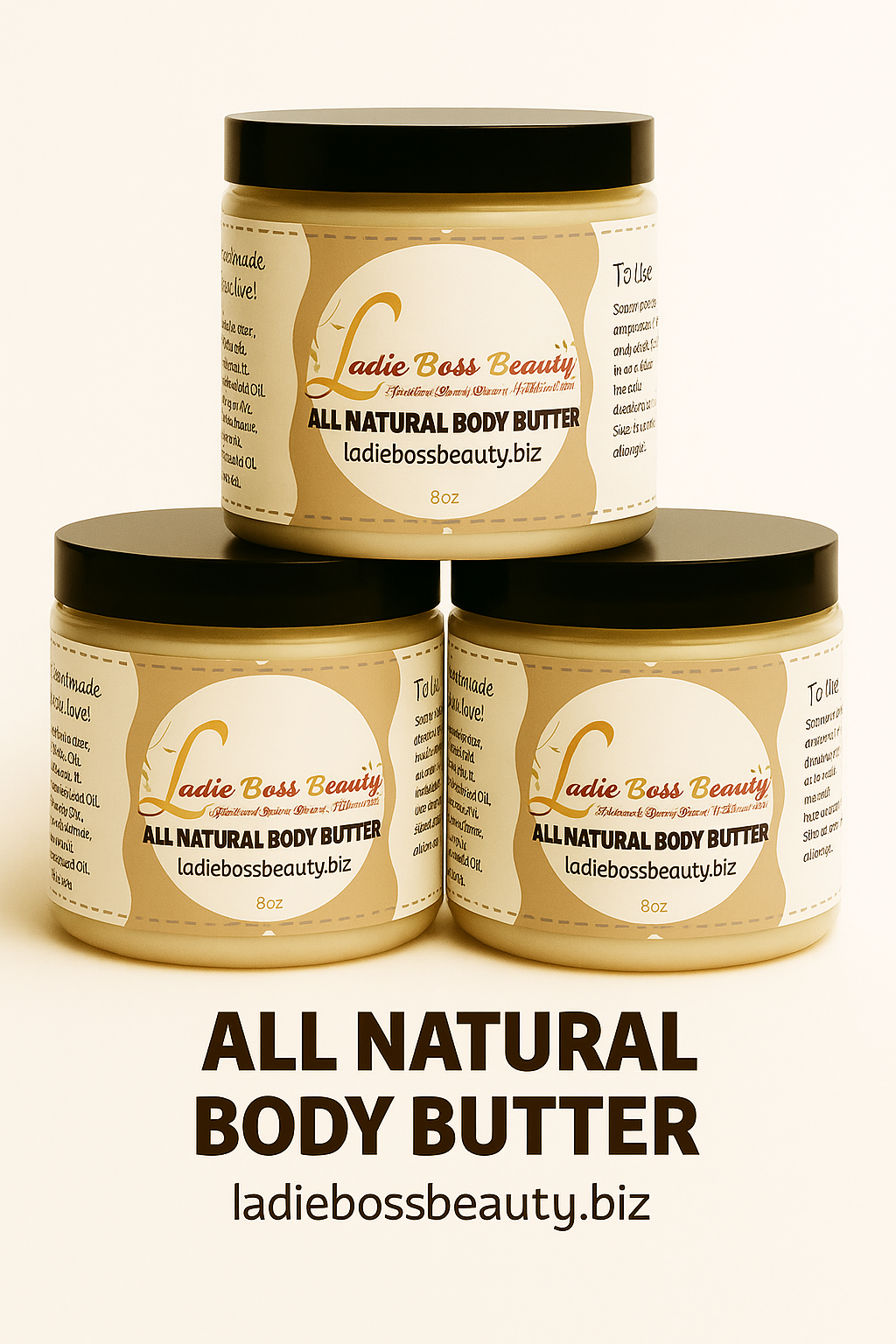 ✨Unscented Luxe Whipped Body Butter – Unscented (Sensitive Skin Safe)