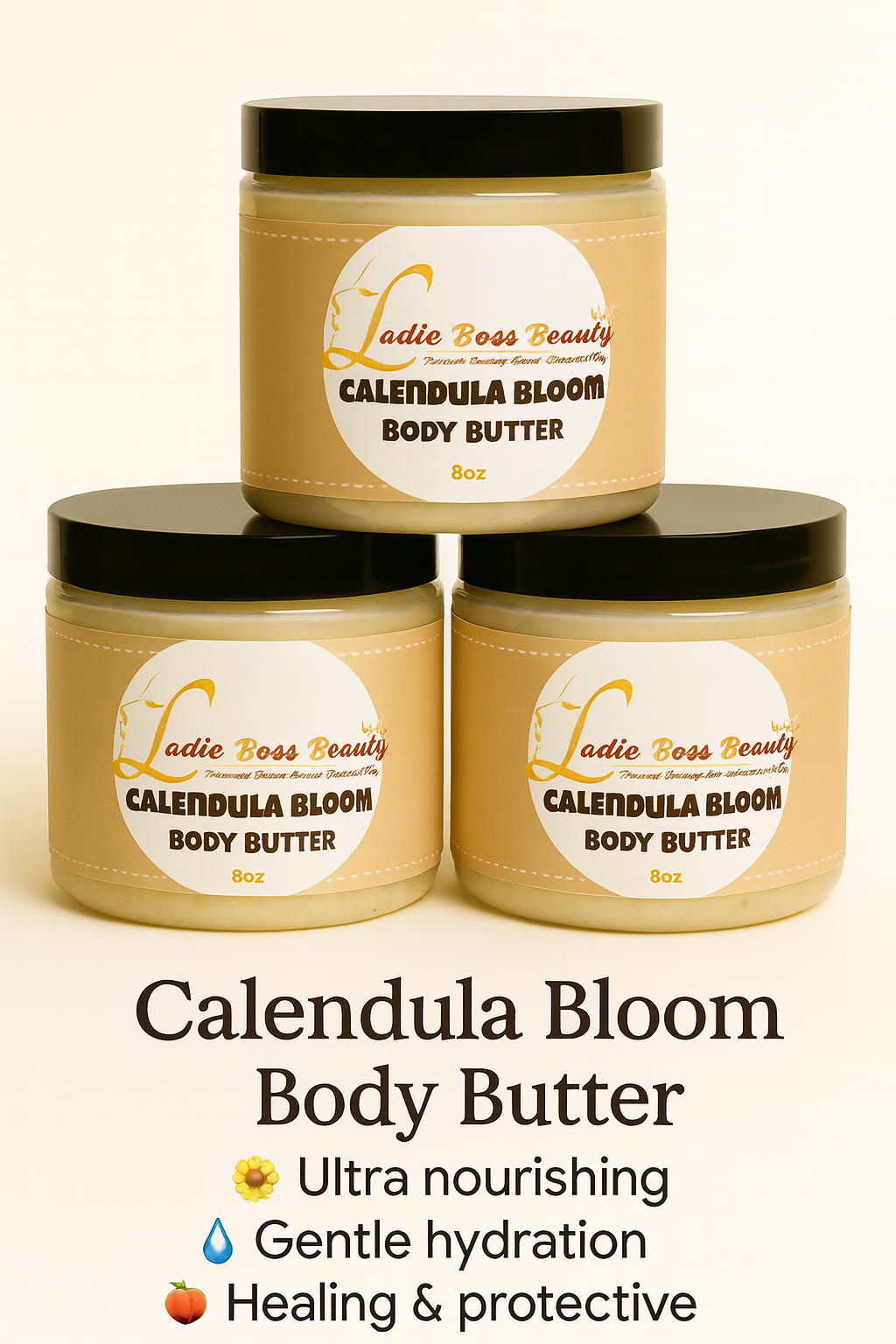 🌼 Calendula Bloom Body Butter - Healing Hydration, Sensitive Skin