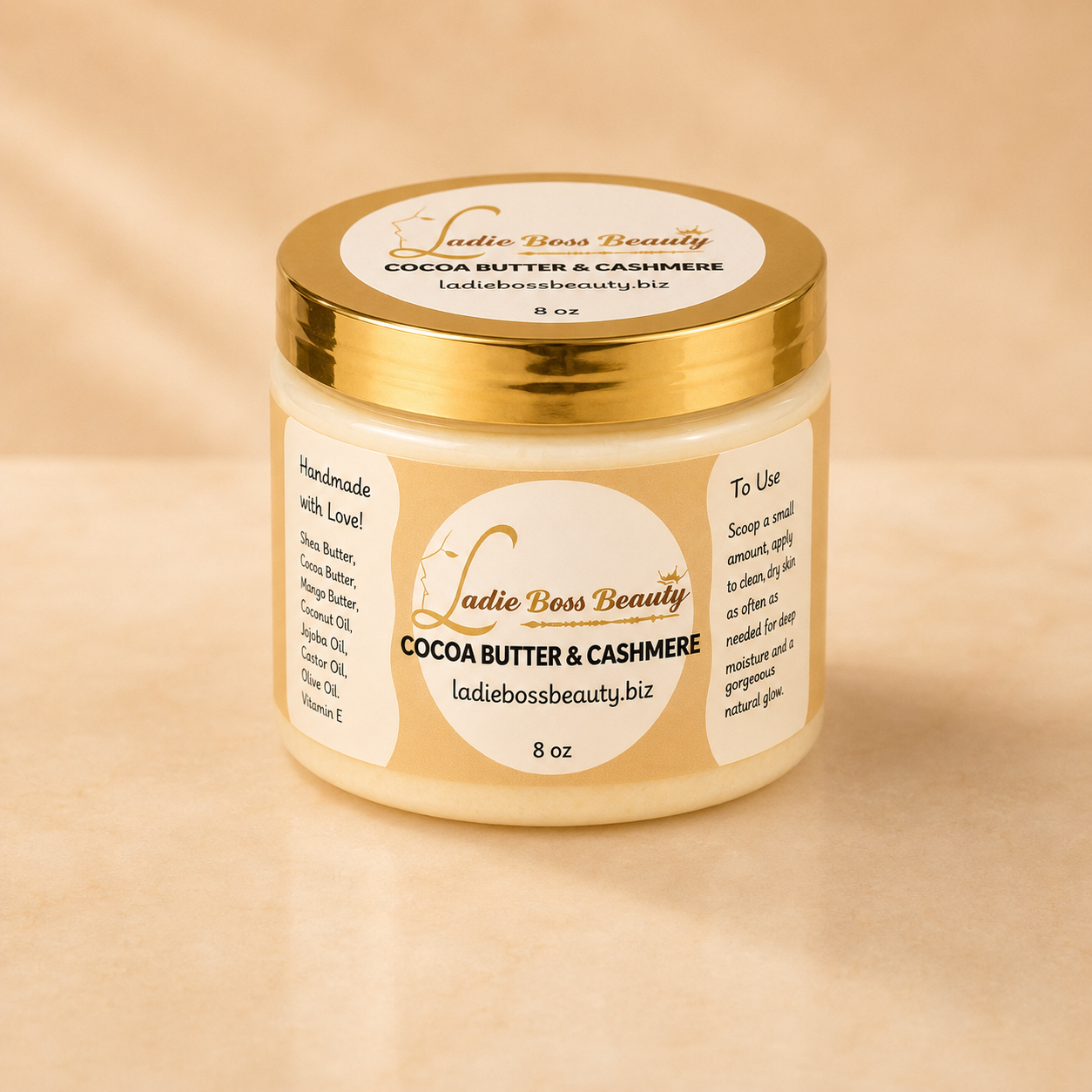 Cocoa Butter & Cashmere Whipped Body Butter – Warm Vanilla, Amber & Soft Cashmere