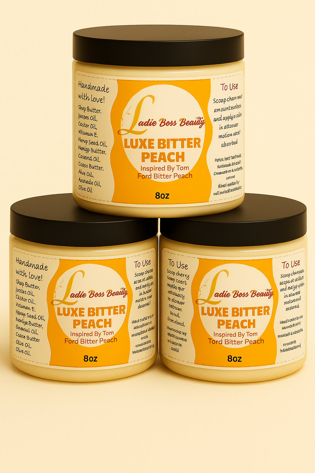 🍑Luxe Bitter Peach Whipped Body Butter – Inspired by Tom Ford’s Bitter Peach