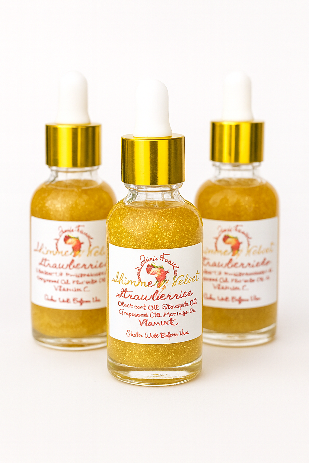 ✨ Shimmery Velvet Strawberries Body Oil