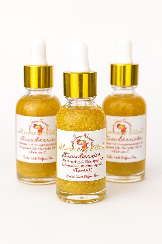 ✨ Shimmery Velvet Strawberries Body Oil
