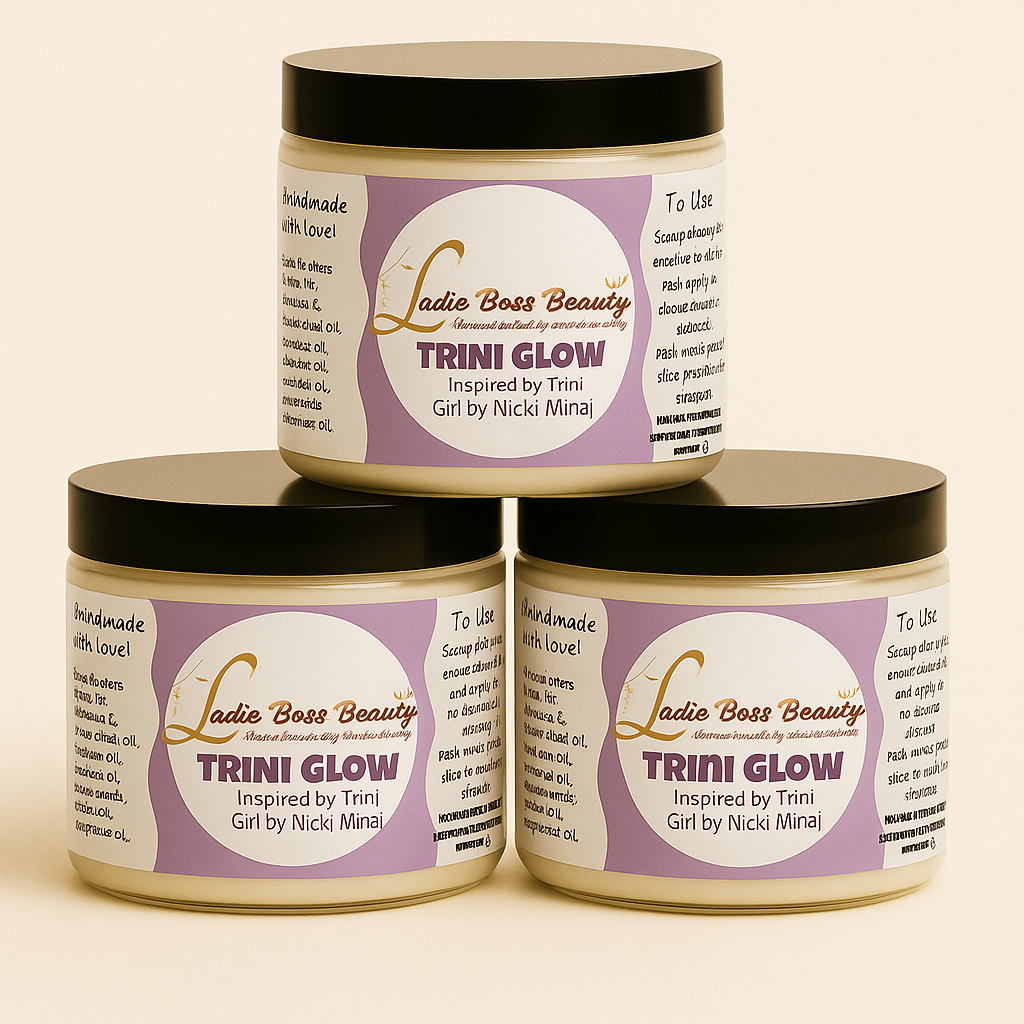 Trini Glow Whipped Body Butter – Tropical Lychee & Apple Blossom notes Inspired by Trini Girl by Nicki Minaj